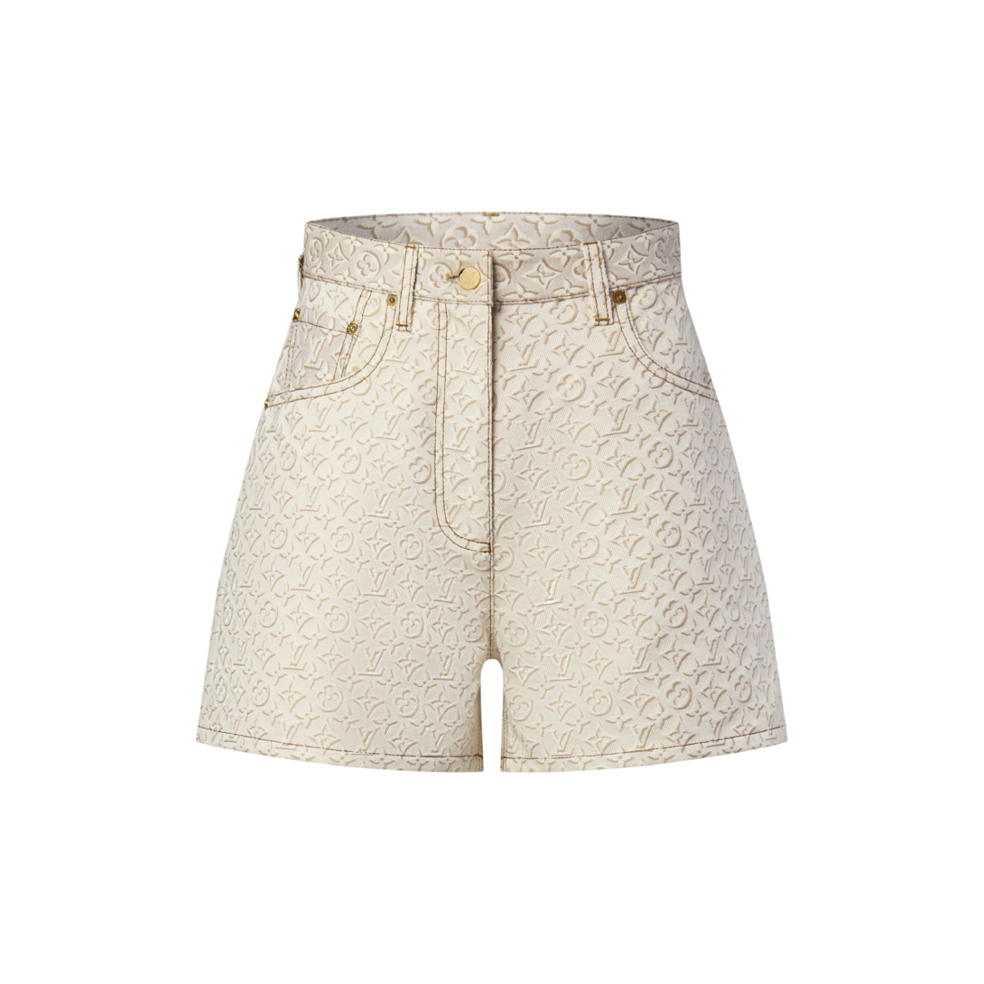 3D Monogram Denim Shorts - Ready-to-Wear | LOUIS VUITTON